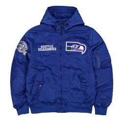 Seattle Seahawks Historic L-2B Hooded Bomber Jacket