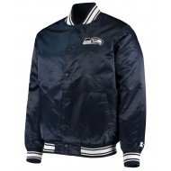 Seattle Seahawks Locker Room Navy Blue Bomber Jacket