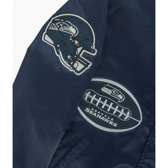 Seattle Seahawks Olde Time Football Navy Jacket