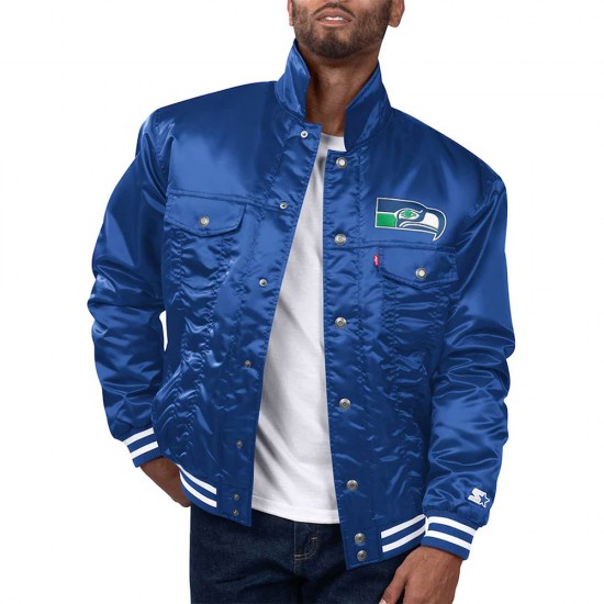 Seattle Seahawks Silver Tab Trucker Jacket Seattle Seahawks Silver Tab Trucker Jacket