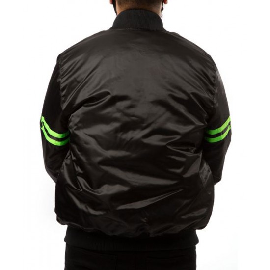 Seattle Seahawks Starter Bomber Black Jacket