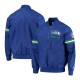 Seattle Seahawks Throwback Jet Half-Zip Blue Jacket