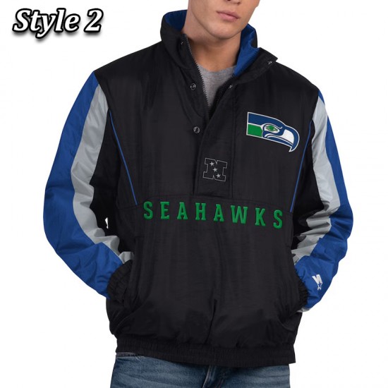 Seattle Seahawks Thursday Night Gridiron Half-Zip Jacket