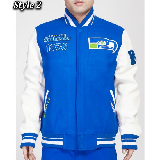 Seattle Seahawks Ultimate Throwback Varsity Jacket Seattle Seahawks Ultimate Throwback Varsity Jacket
