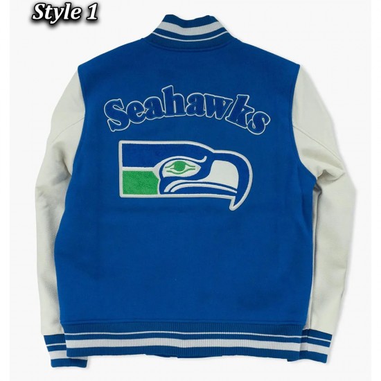 Seattle Seahawks Ultimate Throwback Varsity Jacket Seattle Seahawks Ultimate Throwback Varsity Jacket
