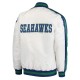 Seattle Seahawks White Throwback D-Line Jacket Seattle Seahawks White Throwback D-Line Jacket