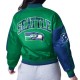 Seattle Seahawks Zone Blitz Blue Neon Green Jacket