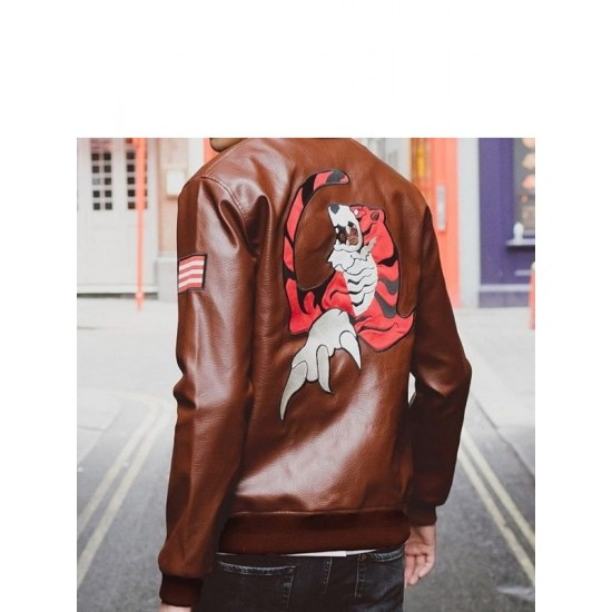 Shenmue Ryo Hazuki Logo Leather Jacket Shenmue Ryo Hazuki Logo Leather Jacket