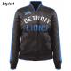 Show Time Detroit Lions Satin Black Jacket