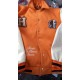 Sickboy Orange With White Varsity Jacket Sickboy Orange With White Varsity Jacket