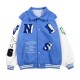 Skeleton Flocking Varsity Jacket Skeleton Flocking Varsity Jacket
