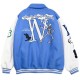 Skeleton Flocking Varsity Jacket Skeleton Flocking Varsity Jacket