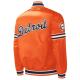 Slider Detroit Tigers Orange Varsity Satin Jacket Slider Detroit Tigers Orange Varsity Satin Jacket