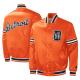 Slider Detroit Tigers Orange Varsity Satin Jacket Slider Detroit Tigers Orange Varsity Satin Jacket