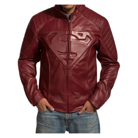 Smallville TV Series Superman Red Leather Jacket Smallville TV Series Superman Red Leather Jacket