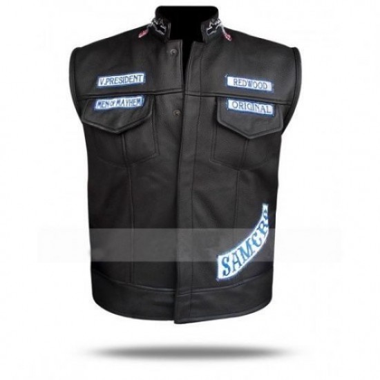 Sons Of Anarchy Reaper Vest Jax Teller Samcro Leather Vest Sons Of Anarchy Reaper Vest Jax Teller Samcro Leather Vest