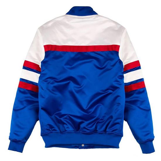 Special Script Detroit Pistons Satin Jacket Special Script Detroit Pistons Satin Jacket