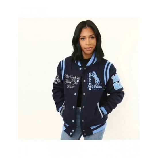 Spelman A&M University Navy Blue Varsity Jacket Spelman A&M University Navy Blue Varsity Jacket