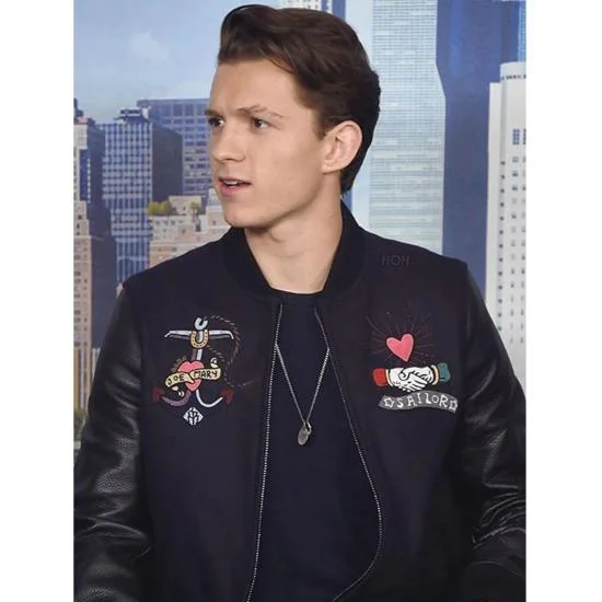 Spider-Man Homecoming NY Photocall Varsity Bomber Jacket