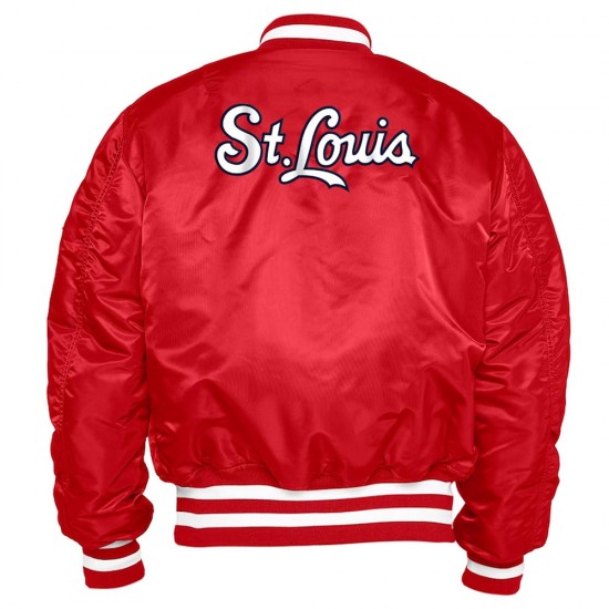 St. Louis Cardinals MA-1 Bomber Jacket St. Louis Cardinals MA-1 Bomber Jacket