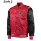 Starter Arizona Cardinals Red/Black Satin Jacket