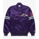Starter Bomber Baltimore Ravens Purple Satin Jacket Starter Bomber Baltimore Ravens Purple Satin Jacket
