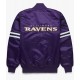 Starter Bomber Baltimore Ravens Purple Satin Jacket Starter Bomber Baltimore Ravens Purple Satin Jacket