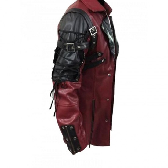 Steampunk Mens Gothic Leather Halloween Trench Coat Steampunk Mens Gothic Leather Halloween Trench Coat