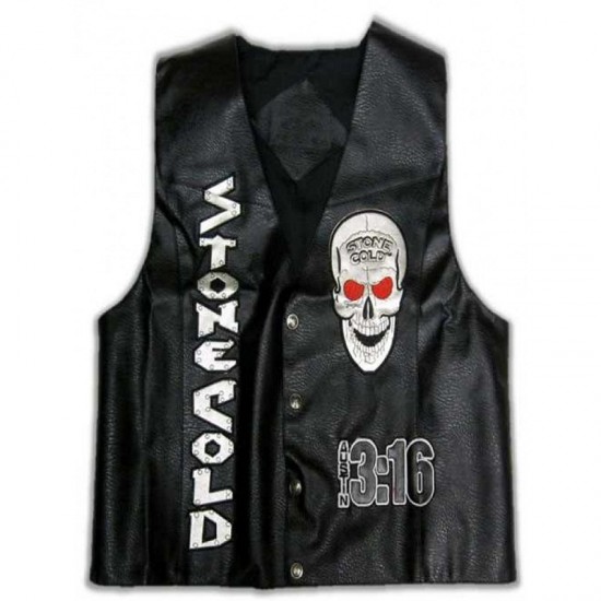 Stone Cold Steve Austin 3:16 Smoking Skull Vest Stone Cold Steve Austin 3:16 Smoking Skull Vest