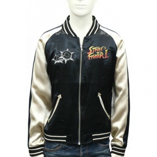 Street Fighter II Satin Jacket Bonus Stage Street Fighter II Satin Jacket Bonus Stage