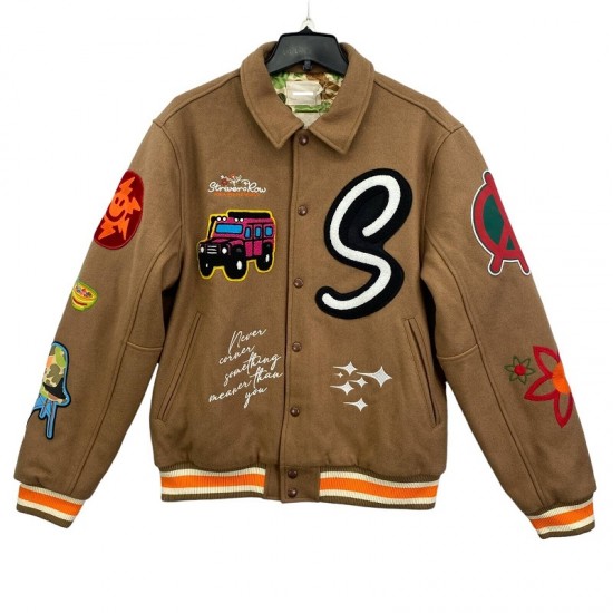 Strivers Row Mens Varsity Jacket Strivers Row Mens Varsity Jacket