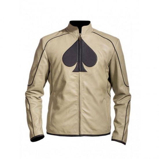 Stylish Spades Logo Leather Jacket Stylish Spades Logo Leather Jacket