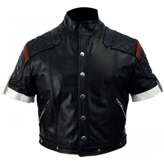 Supper Game Boy Black Costume Faux Leather Jacket Supper Game Boy Black Costume Faux Leather Jacket