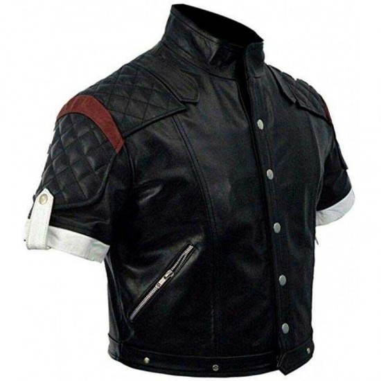 Supper Game Boy Black Costume Faux Leather Jacket Supper Game Boy Black Costume Faux Leather Jacket
