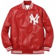 Supreme NY Yankees Varsity Leather Jacket Supreme NY Yankees Varsity Leather Jacket
