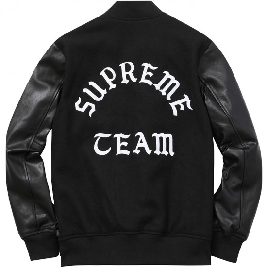 Supreme Wool Varsity Crew Jacket