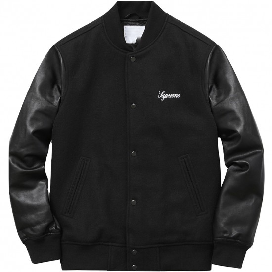 Supreme Wool Varsity Crew Jacket