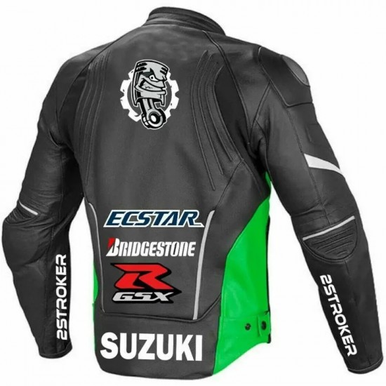 Suzuki GSXR Black Racing Leather Jacket Suzuki GSXR Black Racing Leather Jacket