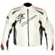 Suzuki Hayabusa Racing Motorcycle White Riding Leather Jacket Suzuki Hayabusa Racing Motorcycle White Riding Leather Jacket