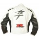 Suzuki Hayabusa Racing Motorcycle White Riding Leather Jacket Suzuki Hayabusa Racing Motorcycle White Riding Leather Jacket