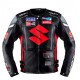 Suzuki Motul Motorcycle Leather Racing Black Jacket