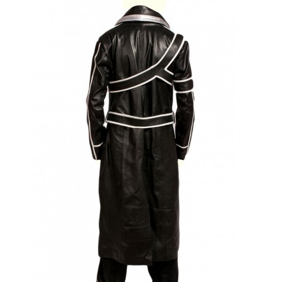 Sword Art Online Kirito Costume Cosplay Black Leather Jacket