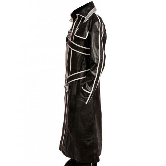 Sword Art Online Kirito Costume Cosplay Black Leather Jacket Sword Art Online Kirito Costume Cosplay Black Leather Jacket