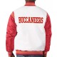 Tampa Bay Buccaneers Historic Renegade White Red Varsity Satin Jacket Tampa Bay Buccaneers Historic Renegade White Red Varsity Satin Jacket