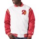 Tampa Bay Buccaneers Historic Renegade White Red Varsity Satin Jacket Tampa Bay Buccaneers Historic Renegade White Red Varsity Satin Jacket