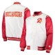 Tampa Bay Buccaneers Historic Renegade White Red Varsity Satin Jacket Tampa Bay Buccaneers Historic Renegade White Red Varsity Satin Jacket