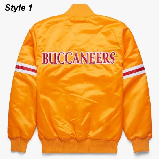 Tampa Bay Buccaneers Satin Orange Jacket Tampa Bay Buccaneers Satin Orange Jacket