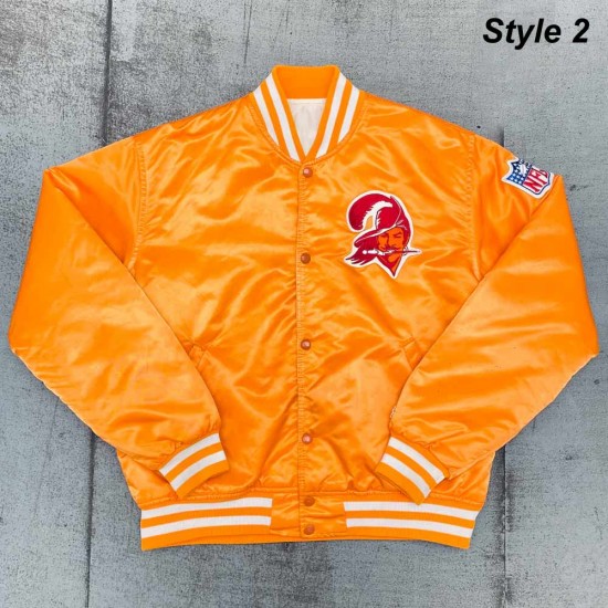 Tampa Bay Buccaneers Satin Orange Jacket Tampa Bay Buccaneers Satin Orange Jacket