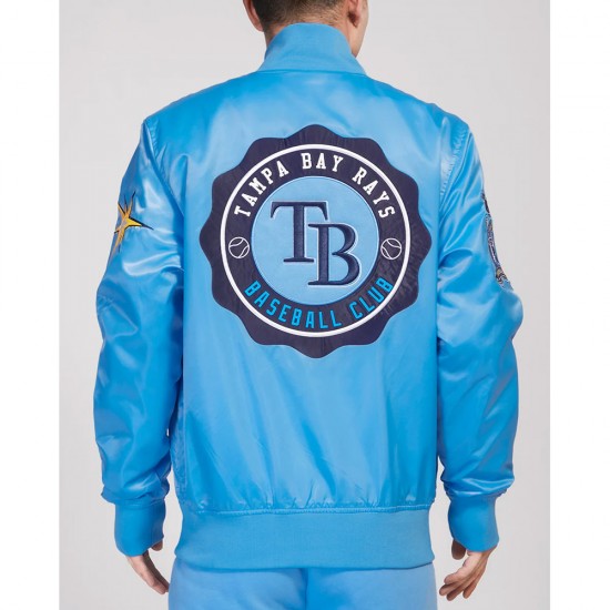 Tampa Bay Rays Crest Emblem University Blue Jacket