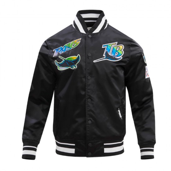 Tampa Devil Rays Retro Classic Rib Satin Jacket